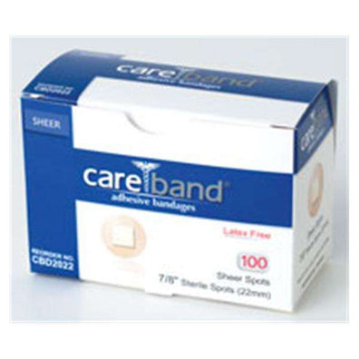 Bandage Spot Fabric Careband 7/8" Flexible Sheer/Flesh LF 12/BXca - Surgical Supplies NY